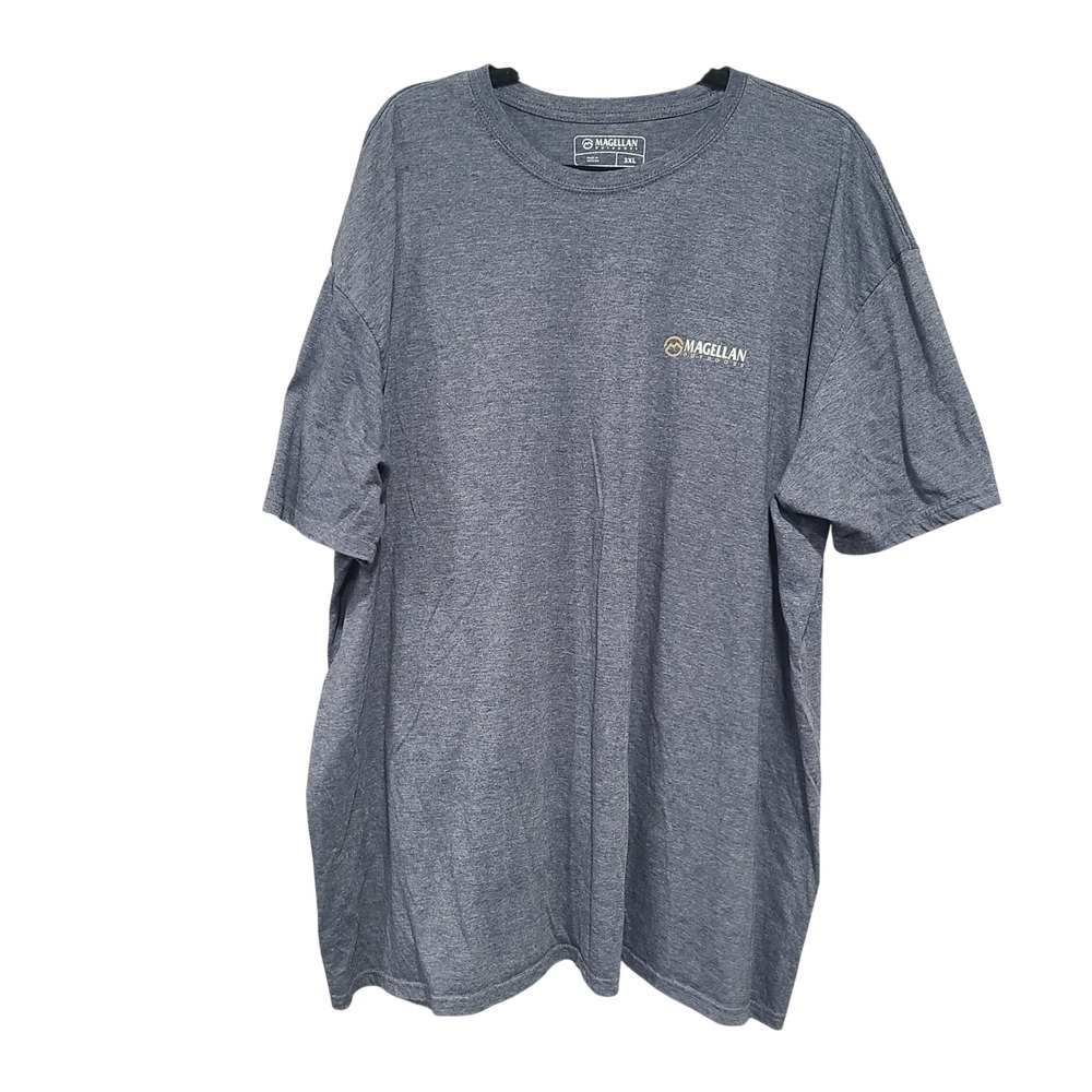 Magellan Outdoors Tarpon Fishing Graphic T-Shirt Mens 3XL Heather Blue Short Slv